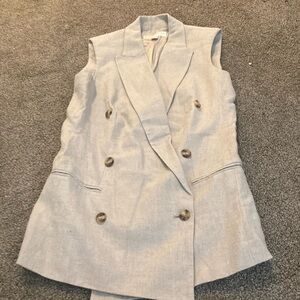 MICHAEL Michael Kors Gray Double-Breasted Vest